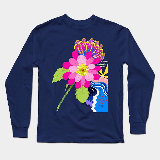 MorningBlooms Long Sleeve T-Shirt by ptowndanig